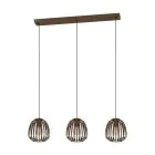 Eglo Lampa Wisząca Espinal Stal Brąz | IP20 - Nadaje Się Do 3x E27 