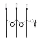Opakowanie 3x Eglo Kolec Światło Zancaro 1 Aluminium Czarny 1W 130lm - 830 Ciepła Biel | IP44
