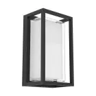 Eglo Światło Ścienne Genovese Aluminium Czarny 10W 1050lm - 865 Światło Dzienne | IP65 - Czujnik Ruchu