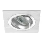Noxion Wpuszczany Spot Boxi MR16 uchylny Aluminium | Aukko 80mm - GU10 Trzonek