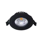 Noxion LED Uchylny Slim Spot Czarny Okrągła 5W 550lm 60D - 940 Zimna Biel | 85mm - IP54 - Ściemnianie - Najlepsze Renderowanie Kolorów