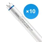 Opakowanie 10x Philips Rura LED T8 MASTER (EM/Mains) Ultra Output 21.7W 3700lm - 840 Zimna Biel | 150cm - Zamienne 58W